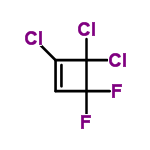 InChI=1/C4HCl3F2/c5-2-1-3(8,9)4(2,6)7/h1H