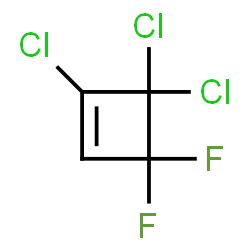 ChemSpider 2D Image | 1,4,4-Trichloro-3,3-difluorocyclobutene | C4HCl3F2