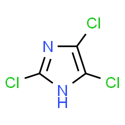 ChemSpider 2D Image | 2,4,5-trichloroimidazole | C3HCl3N2