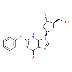 ChemSpider 2D Image | 2'-Deoxy-N-phenylguanosine | C16H17N5O4