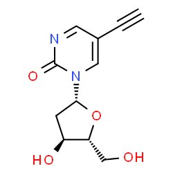 ChemSpider 2D Image | 1-(2-Deoxy-beta-D-erythro-pentofuranosyl)-5-ethynyl-2(1H)-pyrimidinone | C11H12N2O4