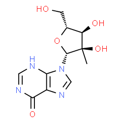 ChemSpider 2D Image | 2'-C-Methylinosine | C11H14N4O5