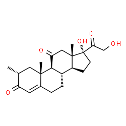 ChemSpider 2D Image | 2alpha-Methylcortisone | C22H30O5