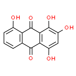 ChemSpider 2D Image | 1,2,4,8-Tetrahydroxy-9,10-anthraquinone | C14H8O6