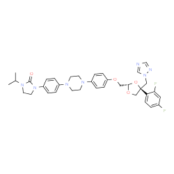 ChemSpider 2D Image | Pramiconazole | C35H39F2N7O4