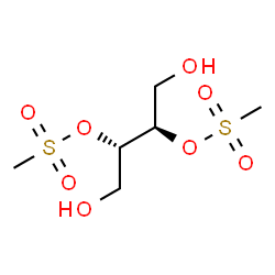 ChemSpider 2D Image | (2R,3S)-1,4-Dihydroxy-3-[(methylsulfonyl)oxy]-2-butanyl methanesulfonate | C6H14O8S2