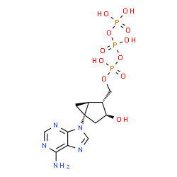 ChemSpider 2D Image | South-Methanocarba-2'-Deoxyadenosine Triphosphate | C12H18N5O11P3
