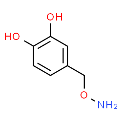 ChemSpider 2D Image | 4-[(Aminooxy)methyl]-1,2-benzenediol | C7H9NO3