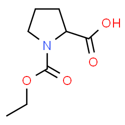 ChemSpider 2D Image | 1-(Ethoxycarbonyl)proline | C8H13NO4