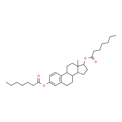 ChemSpider 2D Image | Estra-1,3,5(10)-triene-3,17-diyl diheptanoate | C32H48O4