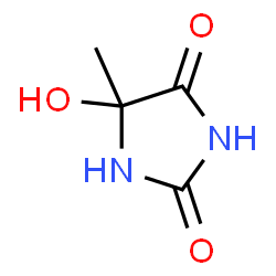 ChemSpider 2D Image | 5-Hydroxy-5-methylhydantoin | C4H6N2O3