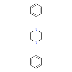 ChemSpider 2D Image | 1,4-Bis(1-phenylisopropyl)piperazine | C22H30N2