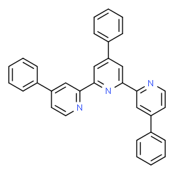 ChemSpider 2D Image | 4,4',4''-Triphenyl-2,2':6',2''-terpyridine | C33H23N3