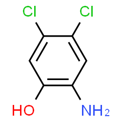 ChemSpider 2D Image | 2-Amino-4,5-dichlorophenol | C6H5Cl2NO