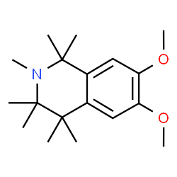 ChemSpider 2D Image | 6,7-Dimethoxy-1,1,2,3,3,4,4-heptamethyl-1,2,3,4-tetrahydroisoquinoline | C18H29NO2