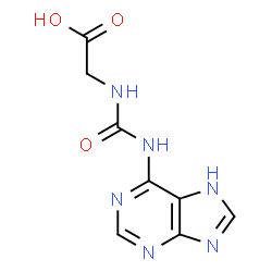 ChemSpider 2D Image | N-(7H-Purin-6-ylcarbamoyl)glycine | C8H8N6O3