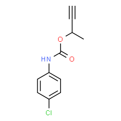 ChemSpider 2D Image | 3-Butyn-2-yl (4-chlorophenyl)carbamate | C11H10ClNO2