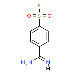 ChemSpider 2D Image | 4-Carbamimidoylbenzenesulfonyl fluoride | C7H7FN2O2S