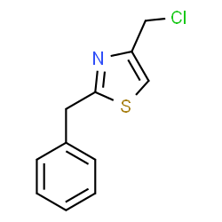 ChemSpider 2D Image | 2-Benzyl-4-(chloromethyl)-1,3-thiazole | C11H10ClNS
