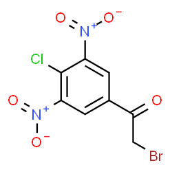 ChemSpider 2D Image | 2-Bromo-1-(4-chloro-3,5-dinitrophenyl)ethanone | C8H4BrClN2O5