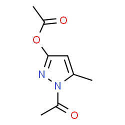 ChemSpider 2D Image | 1-Acetyl-5-methyl-1H-pyrazol-3-yl acetate | C8H10N2O3