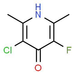 ChemSpider 2D Image | 3-Chloro-5-fluoro-2,6-dimethylpyridin-4-ol | C7H7ClFNO