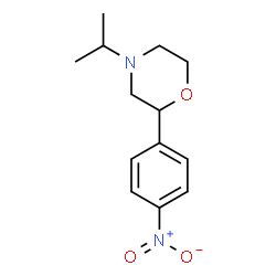 ChemSpider 2D Image | 2-(p-Nitrophenyl)-4-isopropylmorpholine | C13H18N2O3