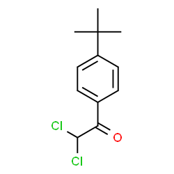 ChemSpider 2D Image | 1-(4-tert-Butylphenyl)-2,2-dichloroethanone | C12H14Cl2O