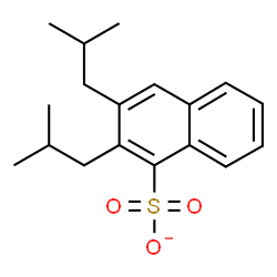 ChemSpider 2D Image | 2,3-Diisobutyl-1-naphthalenesulfonate | C18H23O3S