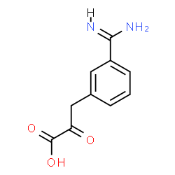 ChemSpider 2D Image | 3-(3-Carbamimidoylphenyl)-2-oxopropanoic acid | C10H10N2O3