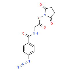 ChemSpider 2D Image | 2,5-Dioxo-1-pyrrolidinyl N-(4-azidobenzoyl)glycinate | C13H12N5O5