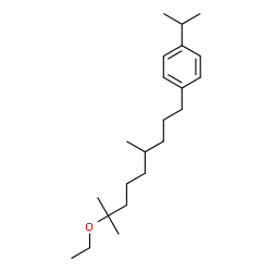 ChemSpider 2D Image | 1-(8-Ethoxy-4,8-dimethylnonyl)-4-isopropylbenzene | C22H38O