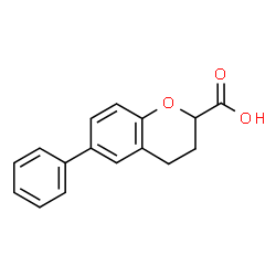 ChemSpider 2D Image | 6-Phenyl-2-chromanecarboxylic acid | C16H14O3