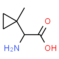 ChemSpider 2D Image | 2-(1-methylcyclopropyl)glycine | C6H11NO2