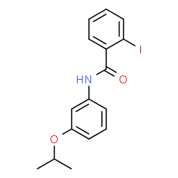 ChemSpider 2D Image | 2-Iodo-N-(3-isopropoxyphenyl)benzamide | C16H16INO2