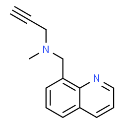 ChemSpider 2D Image | N-Methyl-N-(8-quinolinylmethyl)-2-propyn-1-amine | C14H14N2