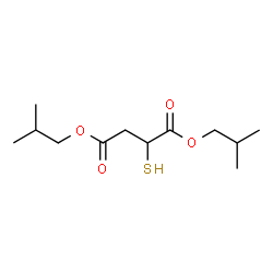 ChemSpider 2D Image | Diisobutyl 2-sulfanylsuccinate | C12H22O4S