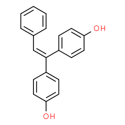 ChemSpider 2D Image | Phenol, 4,4'-(phenylethenylidene)bis- | C20H16O2