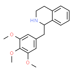 ChemSpider 2D Image | 1-(3,4,5-Trimethoxybenzyl)-1,2,3,4-tetrahydroisoquinoline | C19H23NO3
