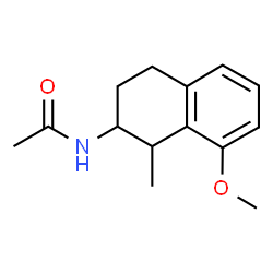 ChemSpider 2D Image | N-(8-Methoxy-1-methyl-1,2,3,4-tetrahydro-2-naphthalenyl)acetamide | C14H19NO2
