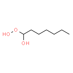 ChemSpider 2D Image | 1-Hydroperoxy-1-heptanol | C7H16O3