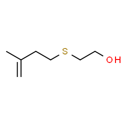ChemSpider 2D Image | 2-((3-Methylbut-3-enyl)thio)ethanol | C7H14OS
