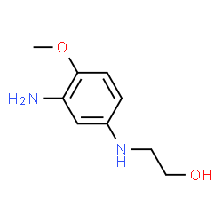 ChemSpider 2D Image | 2-Amino-4-hydroxyethylaminoanisole | C9H14N2O2