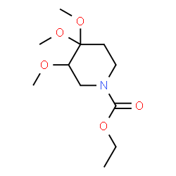 ChemSpider 2D Image | Ethyl 3,4,4-trimethoxy-1-piperidinecarboxylate | C11H21NO5
