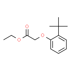 ChemSpider 2D Image | Ethyl (2-(1,1-dimethylethyl)phenoxy)acetate | C14H20O3