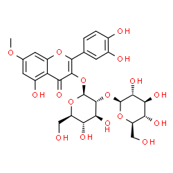 ChemSpider 2D Image | Rhamnetin 3-sophoroside | C28H32O17