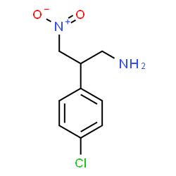 ChemSpider 2D Image | 2-(4-Chlorophenyl)-3-nitro-1-propanamine | C9H11ClN2O2