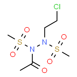 ChemSpider 2D Image | N'-(2-Chloroethyl)-N,N'-bis(methylsulfonyl)acetohydrazide | C6H13ClN2O5S2