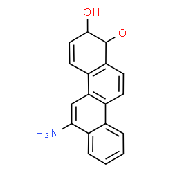 ChemSpider 2D Image | 6-Amino-1,2-dihydro-1,2-chrysenediol | C18H15NO2