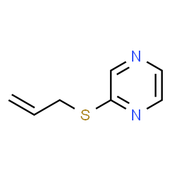 ChemSpider 2D Image | 2-(allylthio)pyrazine | C7H8N2S